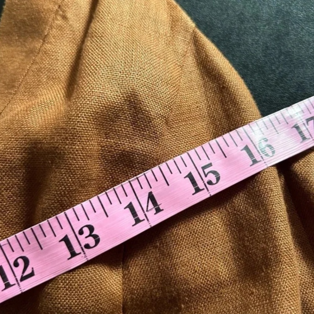 NICHOLAS Yasmine Linen Dress Brown Tobacco Maxi size 4 - Picture 7 of 10